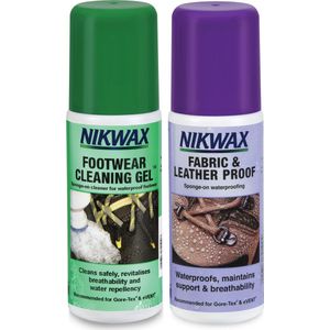 Nikwax Footwear Cleaning Gel + Fabric & Leather Proof 125ml Overige accessoiresOverigAccessoiresGolf
