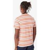 T-Shirt Barbour Men Crundale Stripe Tee Faded Orange