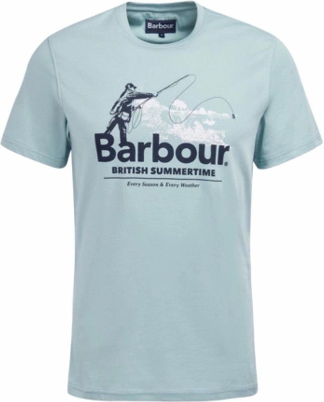 T-Shirt Barbour Men Cast Tee Blue Chalk