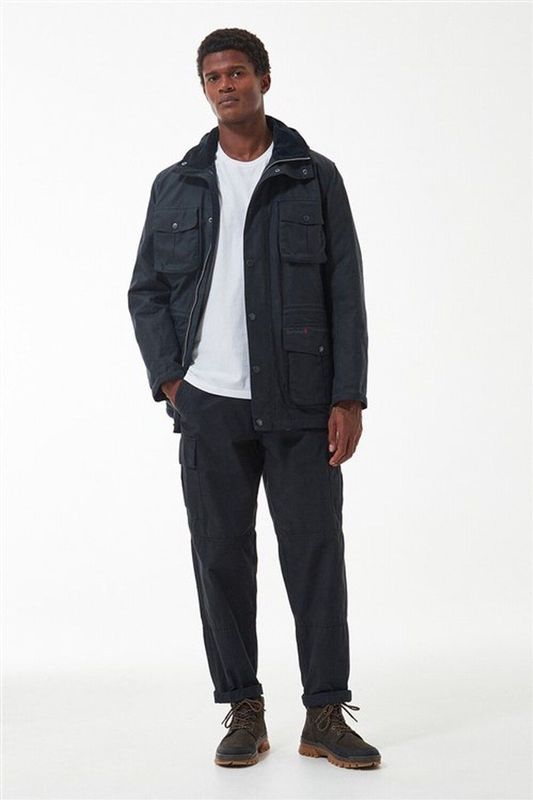 Barbour - Jack - Donkerblauw - Katoen - Halflange Snit