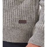 Barbour Trui Lamswol Knitted Stone Grijs - Heren