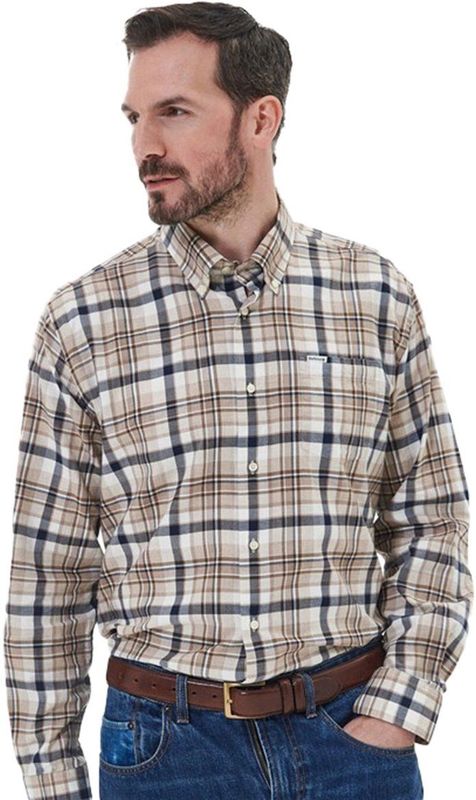 Barbour - Casual Overhemd - Beige - Katoen