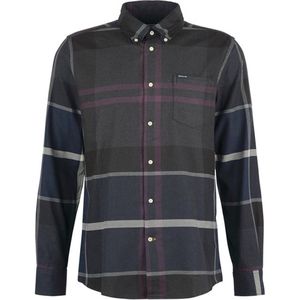 Barbour overhemd zwart geruit katoen