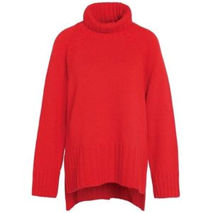Barbour - Norma Knit - Trui - Blaze Red - Katoen-Wolmix