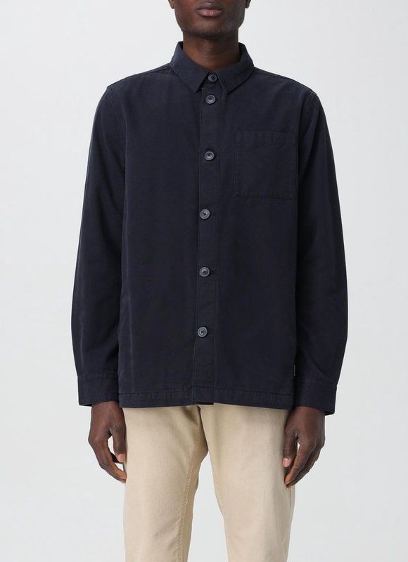 Barbour - Overshirt - Blauw - Katoen - Regular Fit