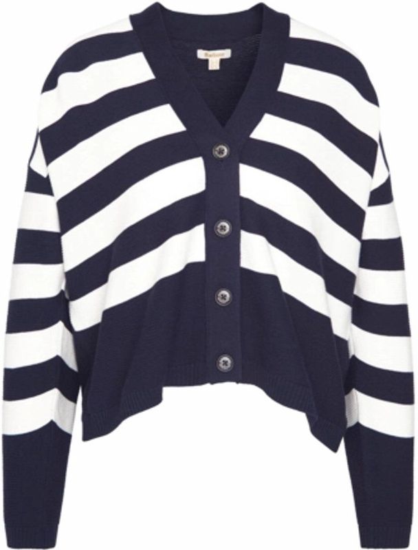 Barbour - Mariner - Gebreide Cardigan - Navy Stripe