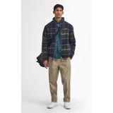 Barbour - Tartan Fleece Zip Through Classic Tartan - Marine Blauw - Fleece