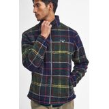 Barbour - Tartan Fleece Zip Through Classic Tartan - Marine Blauw - Fleece