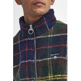 Barbour - Tartan Fleece Zip Through Classic Tartan - Marine Blauw - Fleece