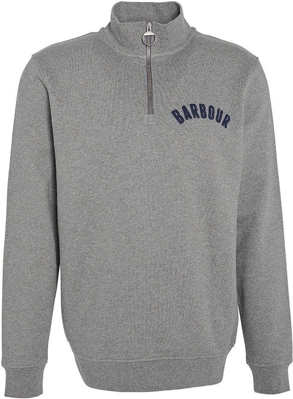 Barbour - Cotes Half Zip Sweatshirt - Grijs - Sweatshirt