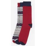 Barbour - Tartan Socks Gift Box - Huissokken - Blue Granite - 3 Stuks, Katoenmix met Stretch