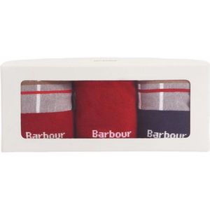 Barbour - Tartan Socks Gift Box - Huissokken - Blue Granite - 3 Stuks, Katoenmix met Stretch