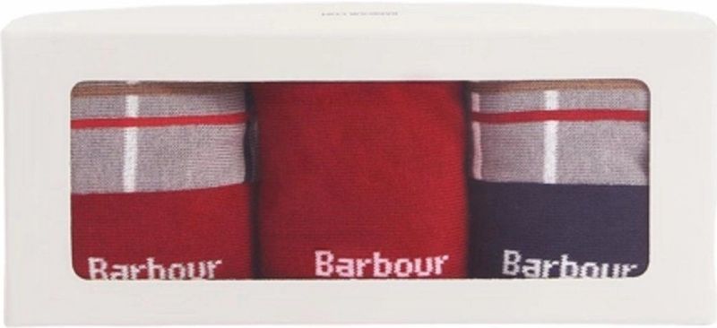 Barbour - Tartan Socks Gift Box - Huissokken - Blue Granite - 3 Stuks, Katoenmix met Stretch