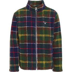 Barbour - Tartan Fleece Zip Through Classic Tartan - Marine Blauw - Fleece