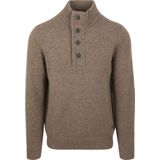 Barbour - Bruine Wollen Trui - Heren - Hoge Hals