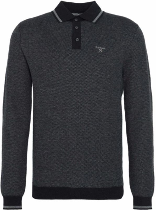 Barbour - Hilden Knitted Polo - Charcoal - Herenpolo
