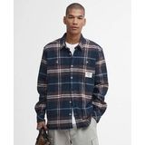 Barbour - Coldfall Relaxed Fit Checked Shirt - Blouse - Navy - 100% Katoen