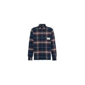 Barbour - Coldfall Relaxed Fit Checked Shirt - Blouse - Navy - 100% Katoen