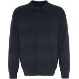 Barbour Vest Filley Gebreide Cardigan Zwart Marl
