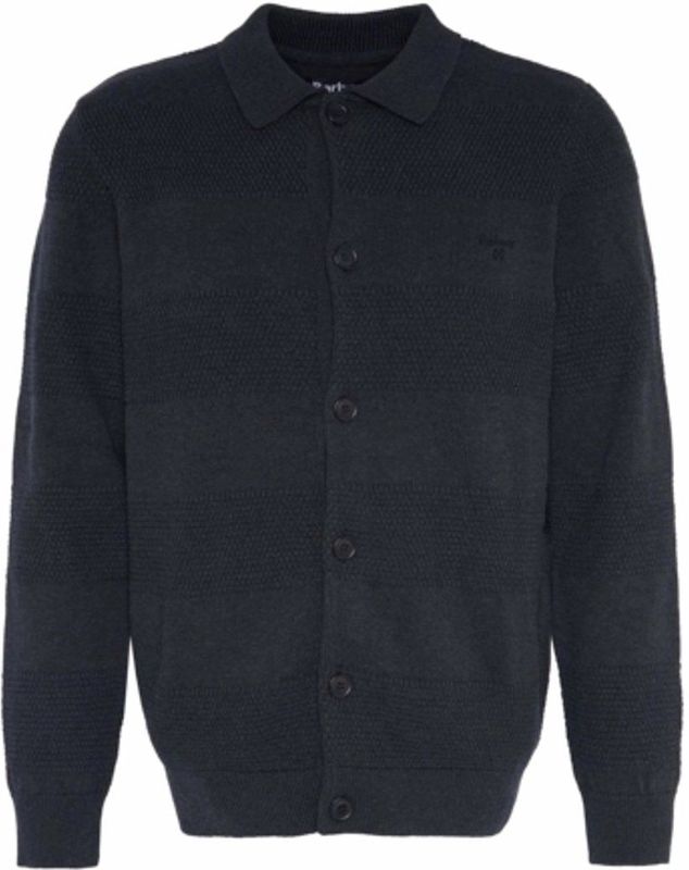 Barbour Vest Filley Gebreide Cardigan Zwart Marl