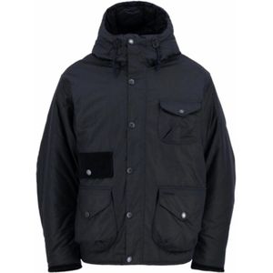 Barbour - Weardale Worker Wax - Jas - Navy - Gewaxt Katoen - Gewatteerde Voering