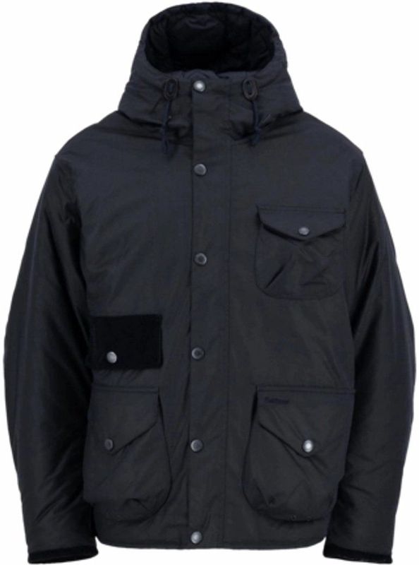 Barbour - Weardale Worker - Jas - Navy - Gewaxt Katoen - Met Capuchon