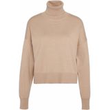 Barbour - Shelby Knitted Jumper - Trui - Camel - Katoen-Kasjmiermix