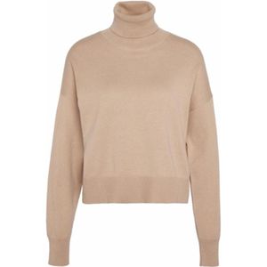 Barbour - Shelby - Gebreide Trui - Camel - Katoen-Kasjmiermix