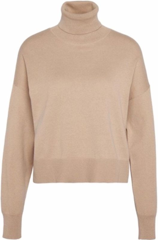 Barbour - Shelby Knitted Jumper - Trui - Camel - Katoen-Kasjmiermix