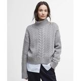 Barbour - Beatrix Knitted Jumper - Trui - Grey Marl - Katoen-Wolmix