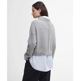 Barbour - Beatrix Knitted Jumper - Trui - Grey Marl - Katoen-Wolmix