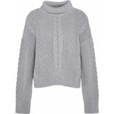 Barbour - Beatrix Knitted Jumper - Trui - Grey Marl - Katoen-Wolmix