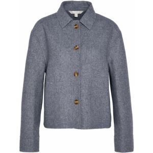 Barbour - Emery Overshirt - Overhemd - Grey Marl - 70% Wol, 30% Polyester