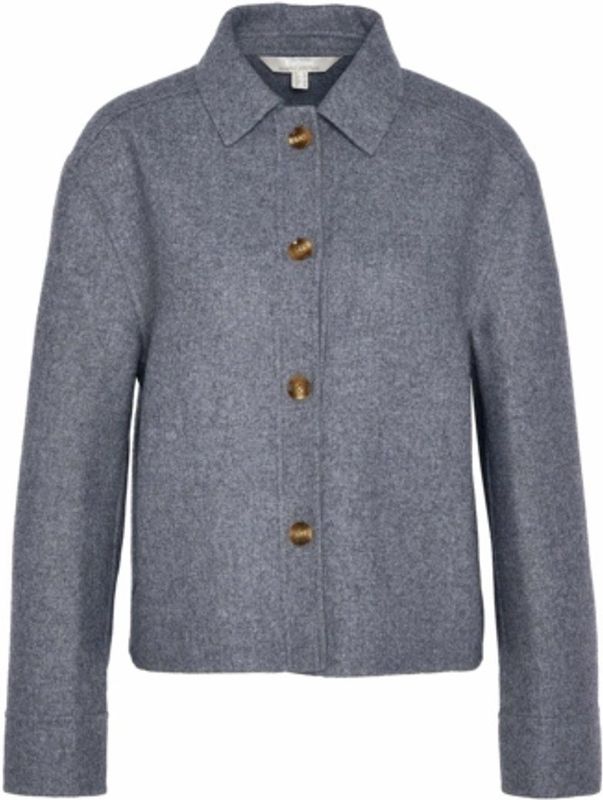 Barbour - Emery Overshirt - Overhemd - Grey Marl - 70% Wol, 30% Polyester