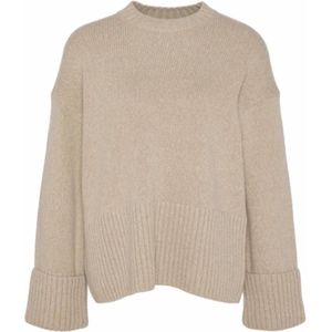 Barbour - Cassandra Knitted Jumper - Trui - Camel - Katoen-Wolmix