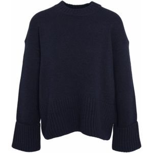 Barbour - Cassandra - Gebreide Trui - Navy - Katoen-Wolmix