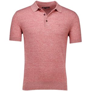 Barbour - Buston - Poloshirt - Rood Gemeleerd - Katoen/Linnen
