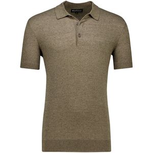 Barbour - Polo - Khaki - Katoen - Korte Mouw