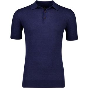 Barbour - Polo - Donkerblauw - Katoen/Linnen