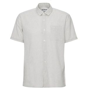 Barbour - Nelson S/S Summer Fit Shirt - Blouse - Stone - Linnen/Katoen