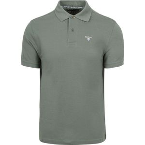 Barbour Tartan Pique Polo Vintage Groen - Maat XXL - Heren
