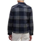 Barbour - Hailwood Fleece Overshirt - Marine Blauw - Blouse