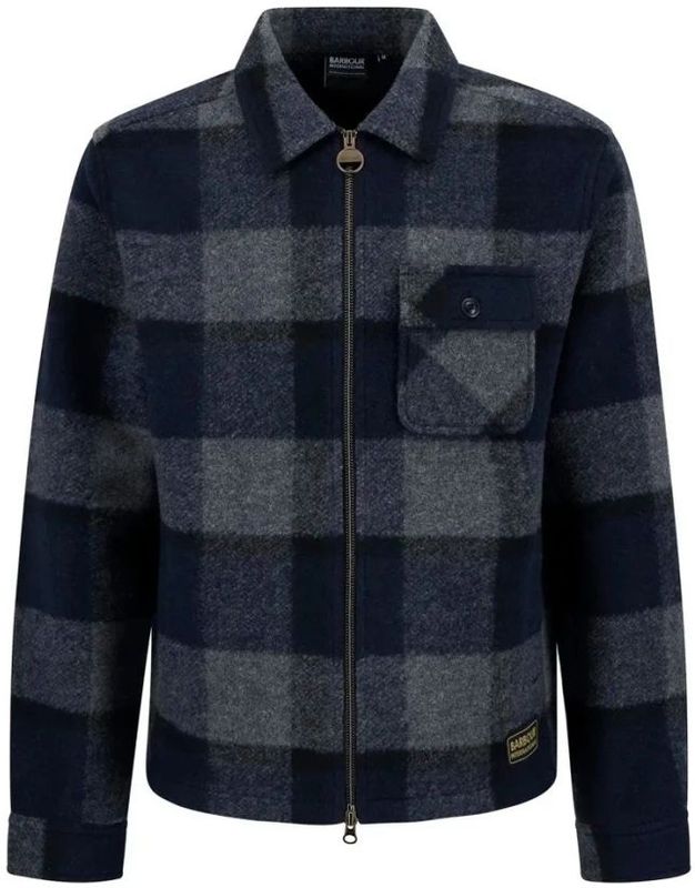 Barbour - Hailwood Fleece Overshirt - Marine Blauw - Blouse