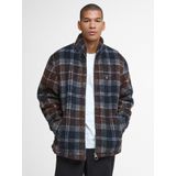 Barbour - Tartan Fleece Zip Through - Fleece - Marine blauw
