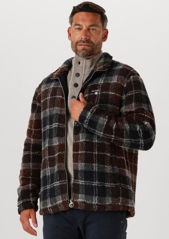 Barbour - Tartan Fleece Zip Through - Fleece - Marine Blauw - Heren