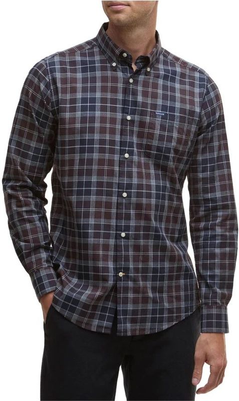 Barbour - Wetheram Tailored Tartan Shirt - Blouse - Marine Blauw