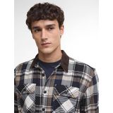 Barbour - Grasmoor Relaxed Checked Shirt - Blouse - Marine Blauw