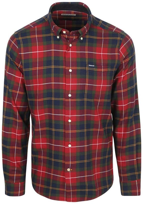 Barbour - Fortrose Tailored Tartan Shirt - Blouse - Rood