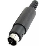 Mini DIN 3-pins (m) connector