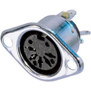 REAN NYS325 DIN 5-pins 180° (v) inbouw connector / metaal